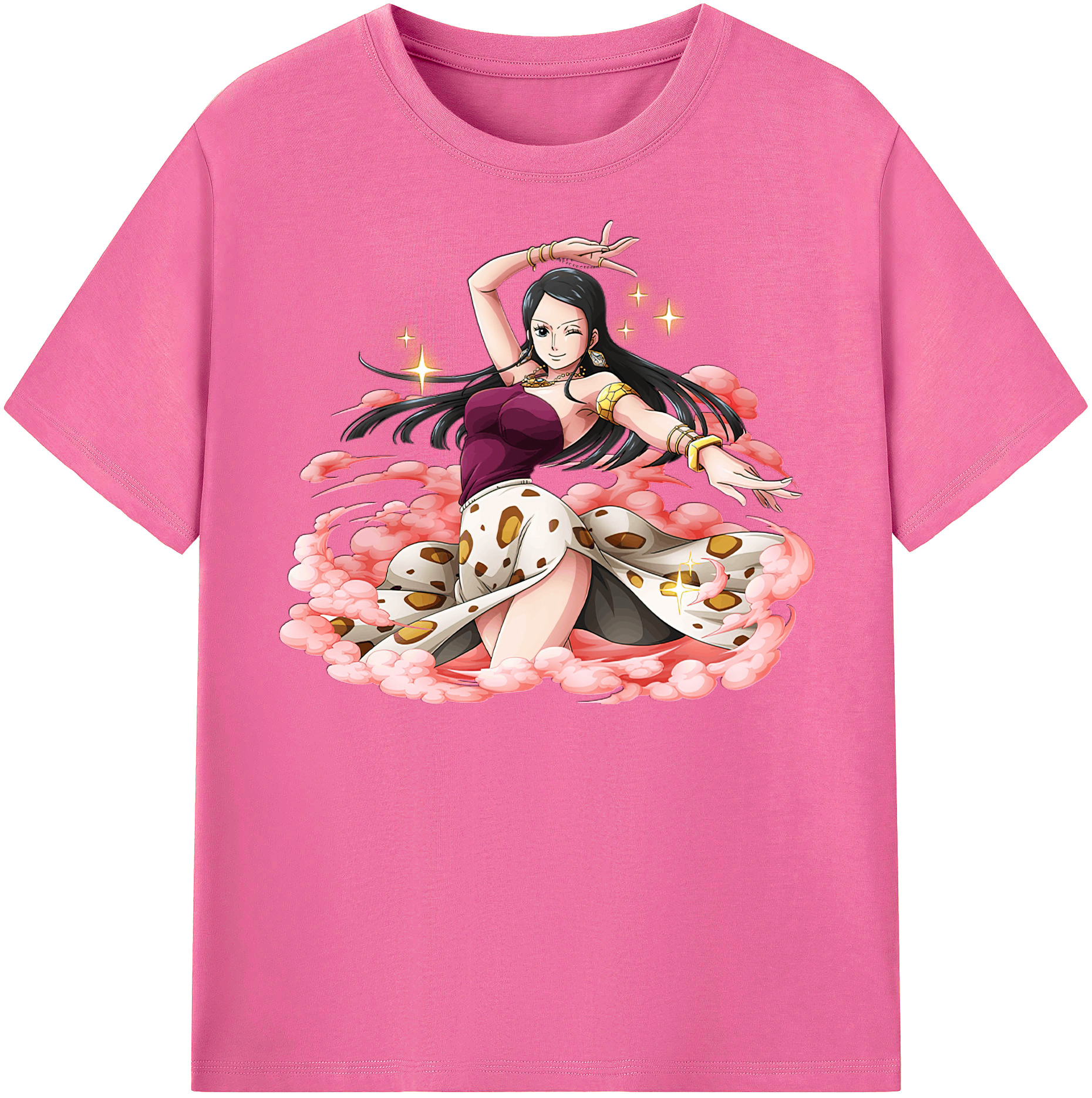 ワンピース ニコ・ロビン ONE PIECE Nico Robin レディースカジュアルプリントTシャツ（綿100％）